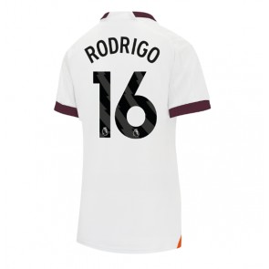 Manchester City Rodri Hernandez #16 Replika Udebanetrøje Dame 2023-24 Kortærmet